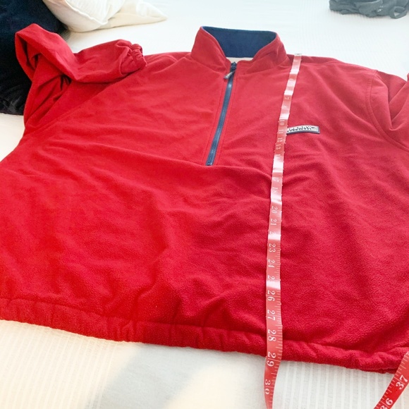 Sperry Top Sider Red 1/4 Zip SweatsHirt Sweater - Picture 10 of 11